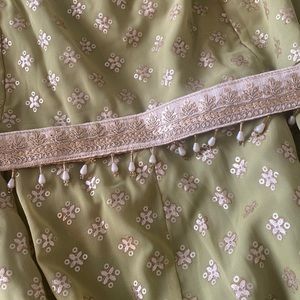 INDYA Foil Print Anarkali